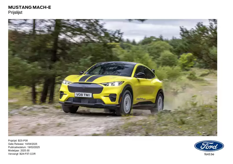 Catalogue Ford à Evergem | MUSTANG MACH-E | 2025-09-11T00:00:00.000Z - 2026-09-11T00:00:00.000Z