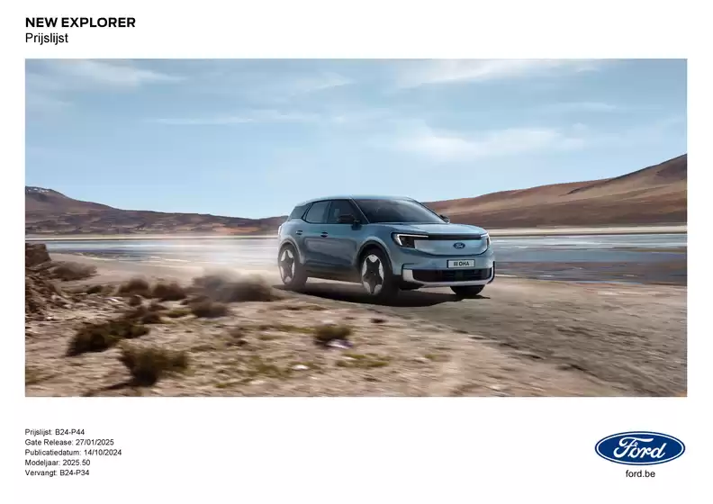 Catalogue Ford à Evergem | NEW FORD EXPLORER EV | 2025-09-11T00:00:00.000Z - 2026-09-11T00:00:00.000Z