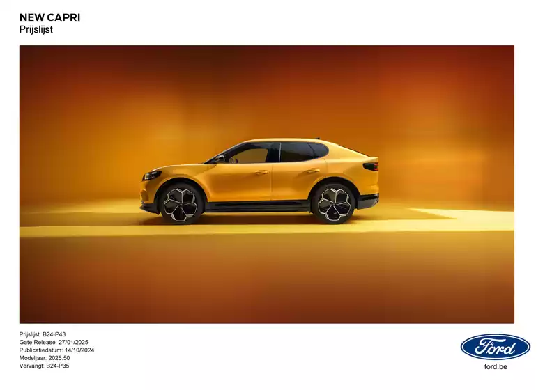 Catalogue Ford à Evergem | NEW FORD CAPRI EV | 2025-09-11T00:00:00.000Z - 2026-09-11T00:00:00.000Z