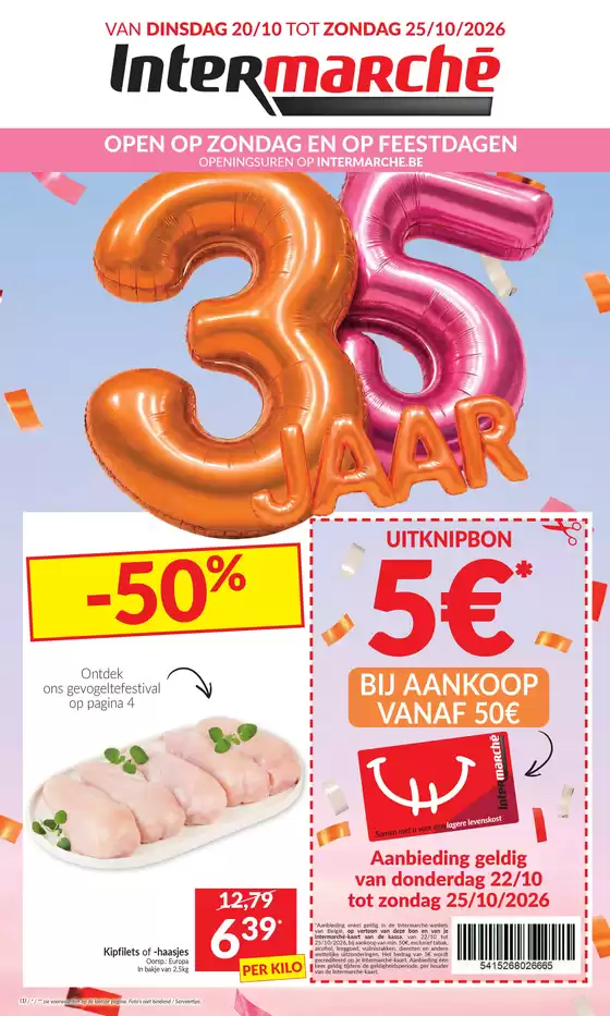 Catalogue Intermarché | Ontdek onze verjaardagsfolder vanaf 20 10 2026 - NL | 2026-10-20T00:00:00.000Z - 2026-10-25T00:00:00.000Z