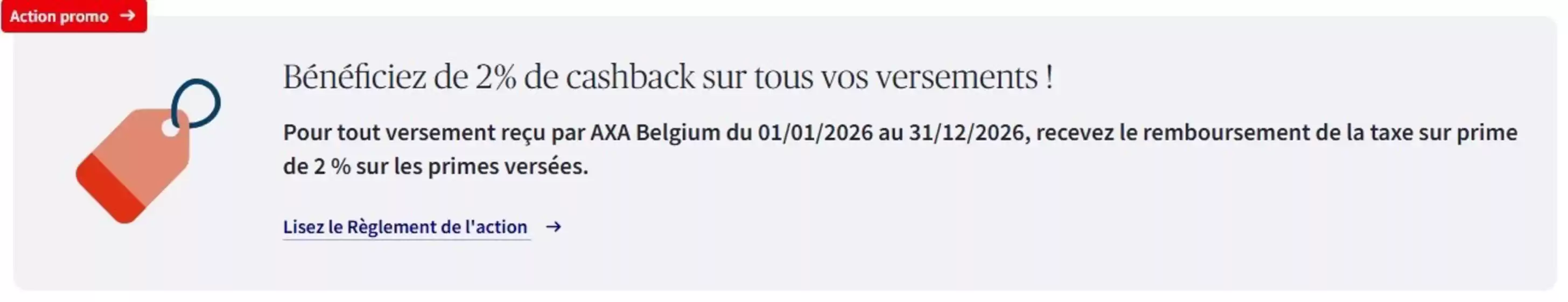 Catalogue AXA Bank | Profiteer nu van 2% cashback op al je stortingen!-fr | 2026-10-20T00:00:00.000Z - 2026-11-20T00:00:00.000Z