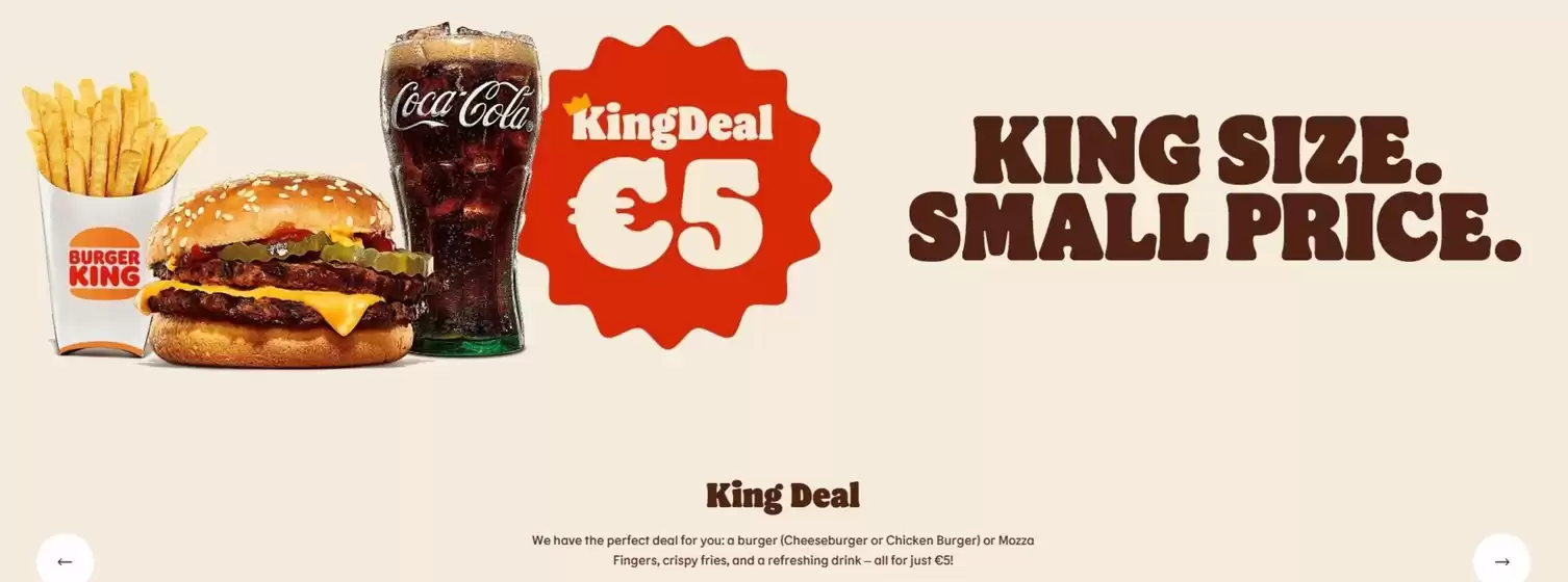 Catalogue Burger King | Kingsize-Format. Kleiner Preis.-nl | 2026-10-20T00:00:00.000Z - 2026-11-20T00:00:00.000Z