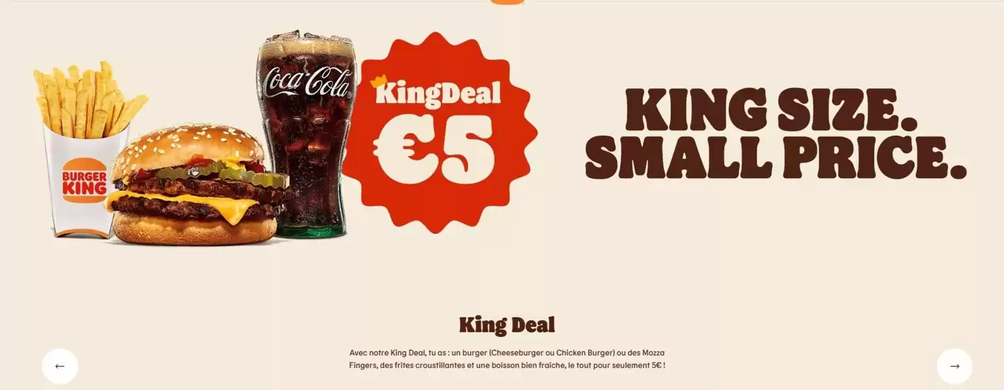 Catalogue Burger King |  Format king size. Petit prix.-fr | 2026-10-20T00:00:00.000Z - 2026-11-20T00:00:00.000Z