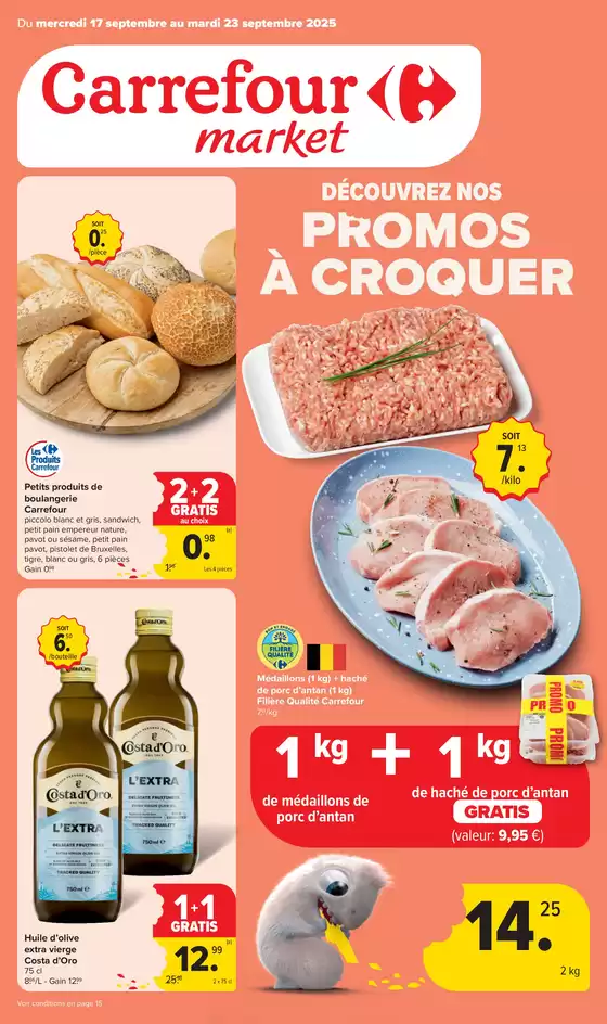 Catalogue Carrefour Market à Ninove | Nos meilleures offres pour vous | 2025-09-17T00:00:00.000Z - 2025-09-23T00:00:00.000Z