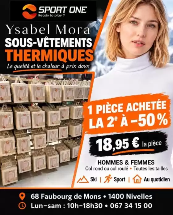 Catalogue Sport One à De Haan |  Rabais | 2026-10-22T00:00:00.000Z - 2026-11-05T00:00:00.000Z