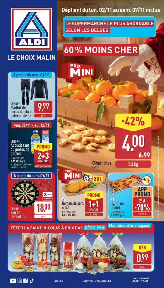 Catalogue Aldi | Bonnes affaires et offres actuelles | 2026-11-02T00:00:00.000Z - 2026-11-07T00:00:00.000Z