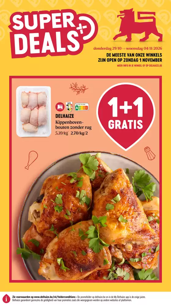 AD Delhaize folder in Bruges | Meilleures offres pour tous les clients | 2026-10-29T00:00:00.000Z - 2026-11-04T00:00:00.000Z