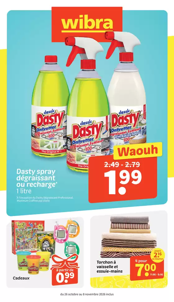 Catalogue Wibra | Wibra 2026 week 44 befr | 2026-11-03T00:00:00.000Z - 2026-12-02T00:00:00.000Z