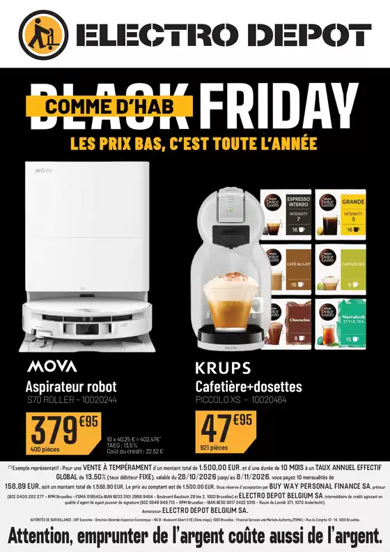 Catalogue Electrodepot | Comme D'hab Friday-fr | 2026-10-28T00:00:00.000Z - 2026-11-08T00:00:00.000Z