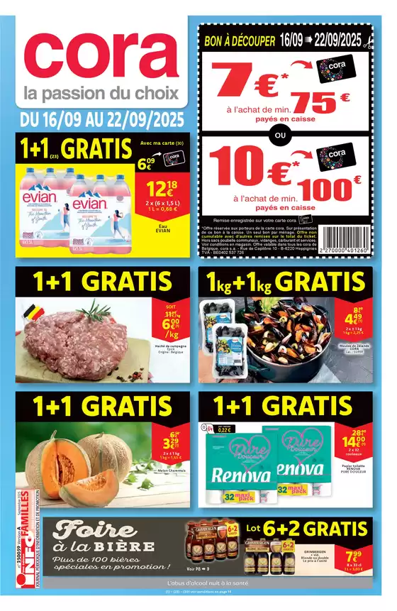 Catalogue Cora à Mons | Offres exclusives pour nos clients | 2025-09-13T00:00:00.000Z - 2025-09-27T00:00:00.000Z