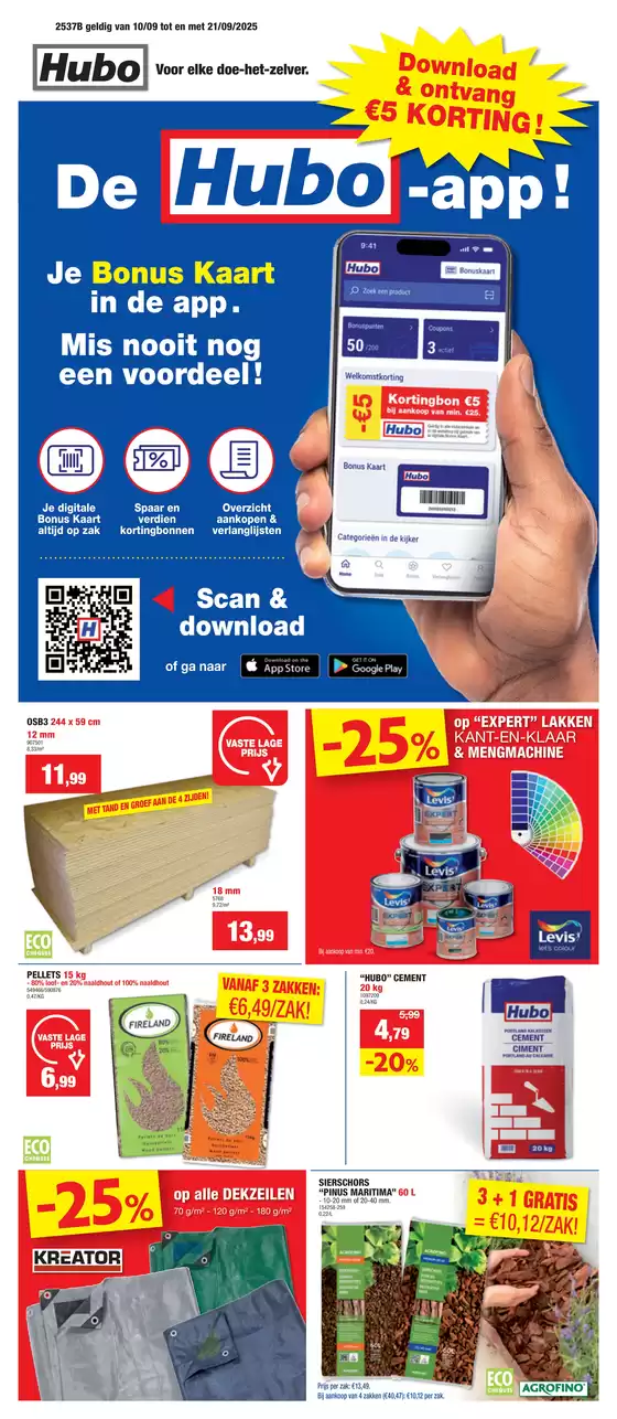 Catalogue Hubo à Herentals | Hubo Folder geldig t.e.m. 21/09/2025 NL | 2025-09-14T00:00:00.000Z - 2025-09-21T00:00:00.000Z