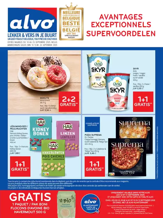 Catalogue Alvo à Hasselt | Alvo Notre dépliant,regorge de promotions - FR | 2025-09-14T00:00:00.000Z - 2025-09-28T00:00:00.000Z
