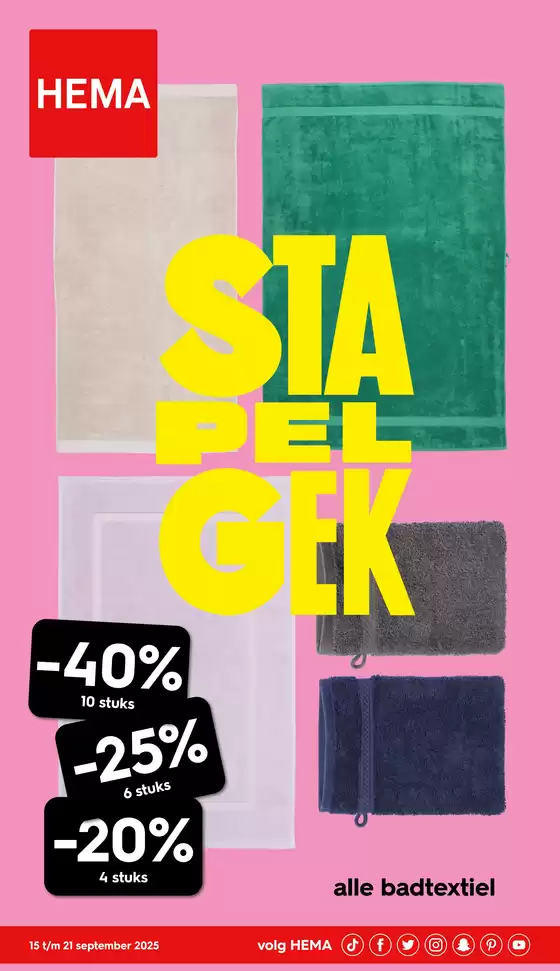 Catalogue Hema à Anderlues | folder Hema | 2025-09-15T00:00:00.000Z - 2025-09-21T00:00:00.000Z