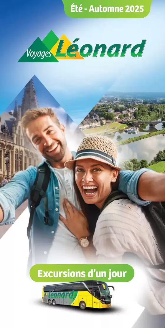 Catalogue Voyages Leonard à Waterloo | Excursions d'un jour Eté-Automne 2025 | 2025-09-16T00:00:00.000Z - 2025-09-30T00:00:00.000Z