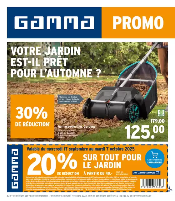 Catalogue GAMMA | Meilleures offres pour tous les chasseurs de bonnes affaires | 2025-09-17T00:00:00.000Z - 2025-12-31T00:00:00.000Z