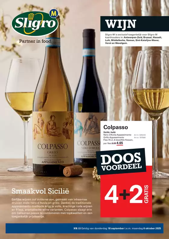 Catalogue Sligro | Nos meilleures offres pour vous | 2025-09-17T00:00:00.000Z - 2025-10-01T00:00:00.000Z