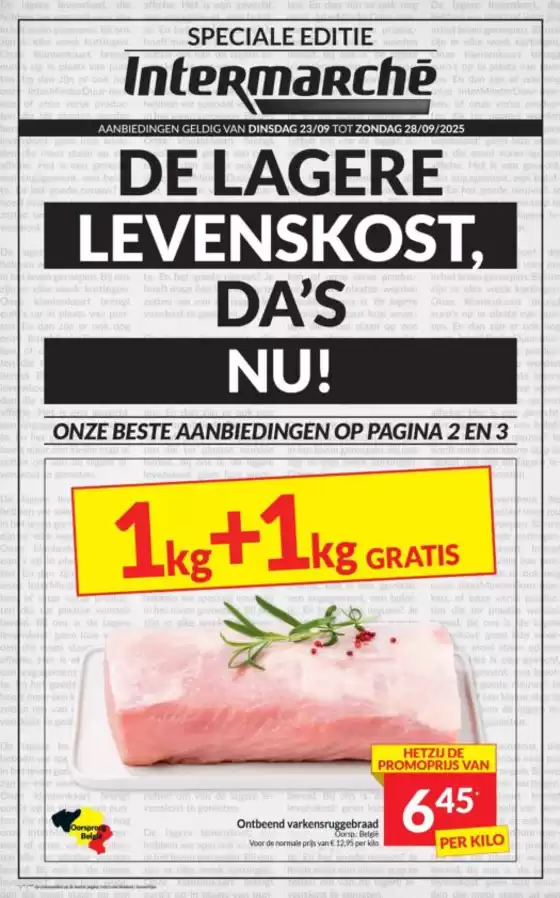 Catalogue Intermarché | Ontdek de folder van 23/09 NL | 2025-09-19T00:00:00.000Z - 2025-10-03T00:00:00.000Z