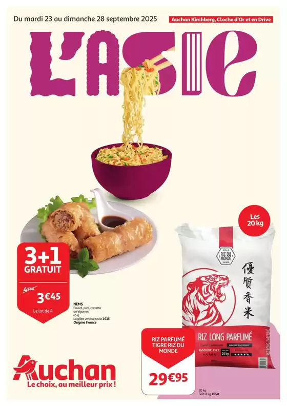 Catalogue Auchan à Nieuwpoort | Bonnes affaires et offres actuelles | 2025-09-23T00:00:00.000Z - 2025-09-28T00:00:00.000Z