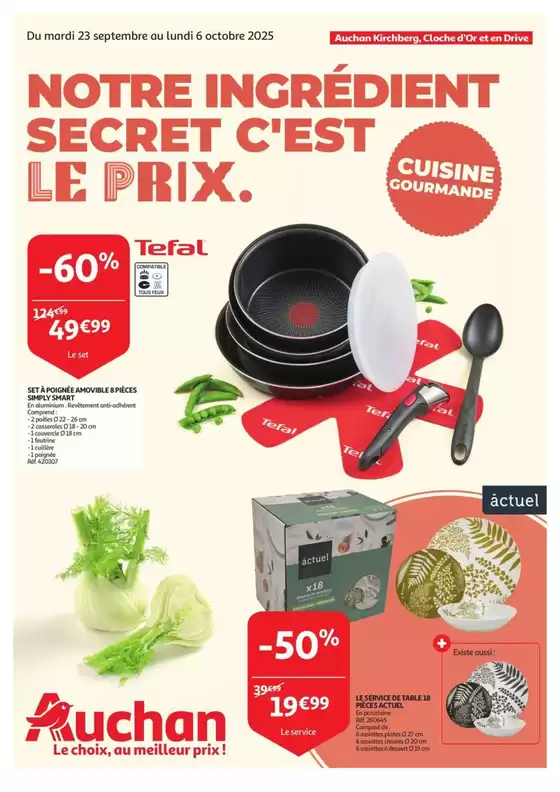 Catalogue Auchan à Liège | Meilleures offres pour tous les clients | 2025-09-23T00:00:00.000Z - 2025-09-28T00:00:00.000Z