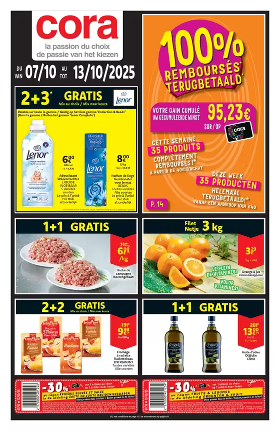 Catalogue Cora à Beauraing | Réductions et promotions | 2025-10-04T00:00:00.000Z - 2025-10-18T00:00:00.000Z