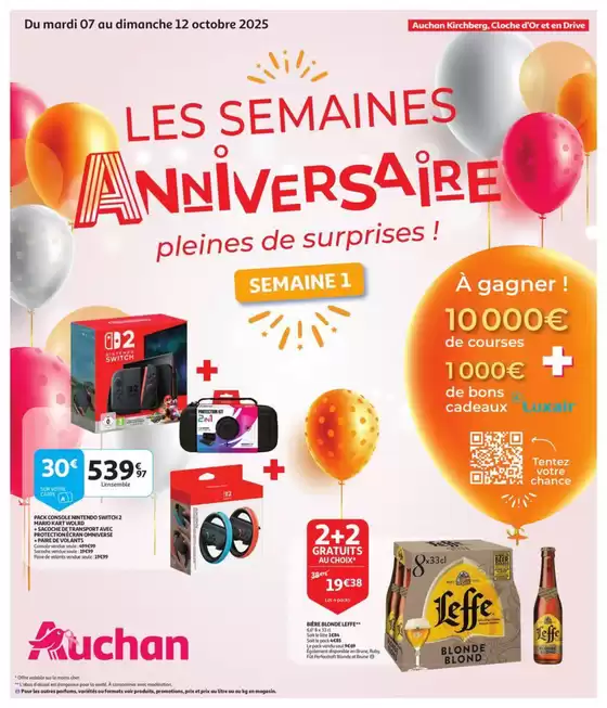 Catalogue Auchan à Junglinster | Super réductions sur des produits sélectionnés | 2025-10-07T00:00:00.000Z - 2025-10-12T00:00:00.000Z