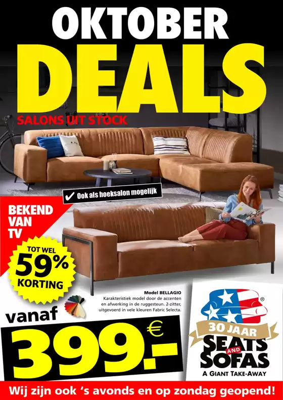 Catalogue Seats and Sofas à Turnhout | Oktober Deals | 2025-10-07T00:00:00.000Z - 2025-10-31T00:00:00.000Z