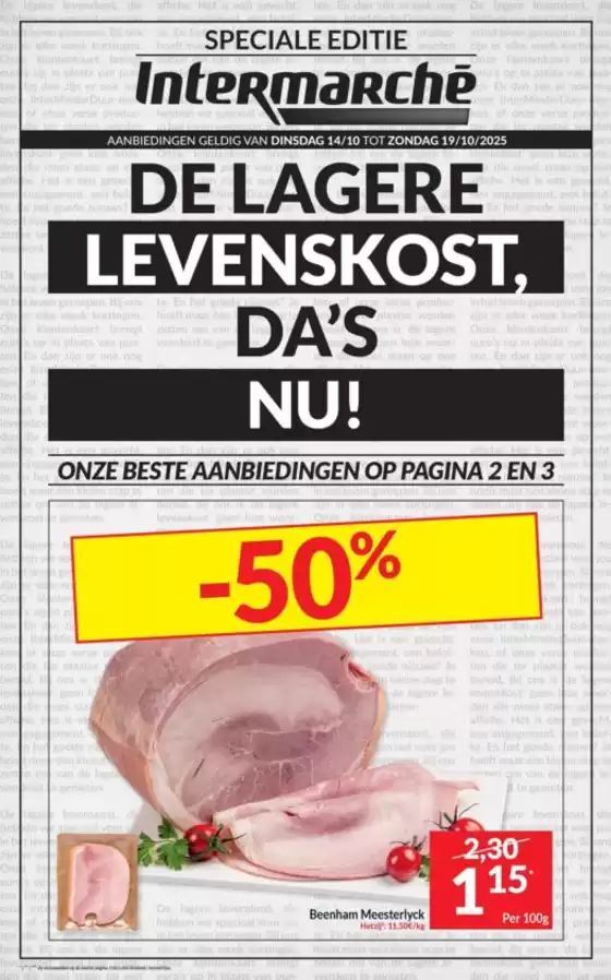 Catalogue Intermarché | Ontdek de folder van 14/10 NL | 2025-10-09T00:00:00.000Z - 2025-10-23T00:00:00.000Z