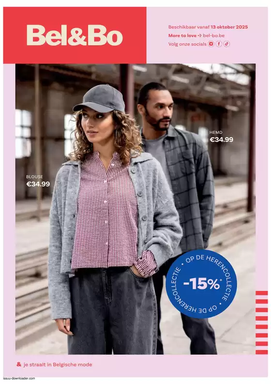 Catalogue Bel&Bo | Op De Herencollectie -15% NL | 2025-10-13T00:00:00.000Z - 2025-10-26T00:00:00.000Z