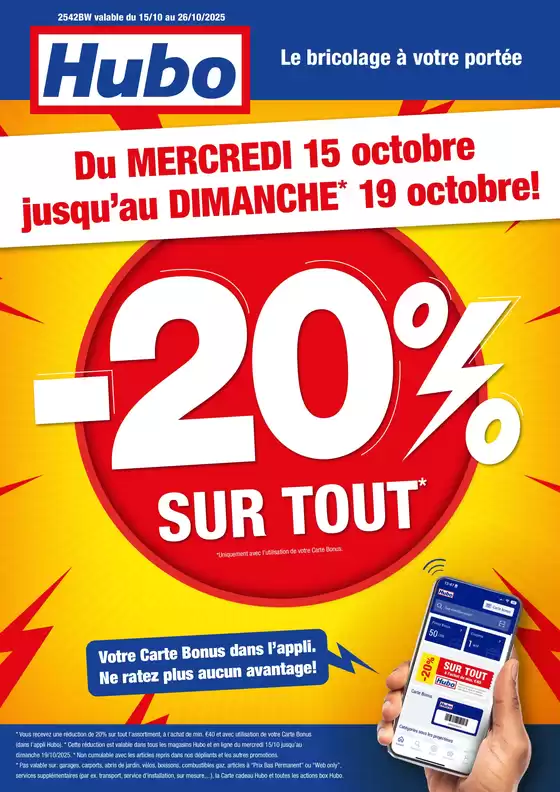 Catalogue Hubo | Hubo Dépliant valable jusqu'au 26/10/2025 FR | 2025-10-15T00:00:00.000Z - 2025-10-29T00:00:00.000Z