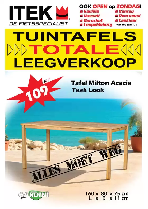 Itek LEEGVERKOOP