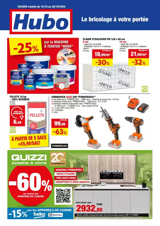 Catalogue Hubo à Courcelles | Hubo Dépliant valable jusqu'au 26/10/2025 FR | 2025-10-21T00:00:00.000Z - 2025-11-04T00:00:00.000Z