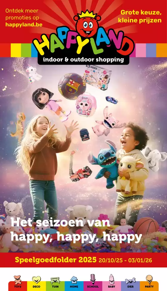 Catalogue Happyland | Karabijn | 2025-10-21T00:00:00.000Z - 2026-01-03T00:00:00.000Z