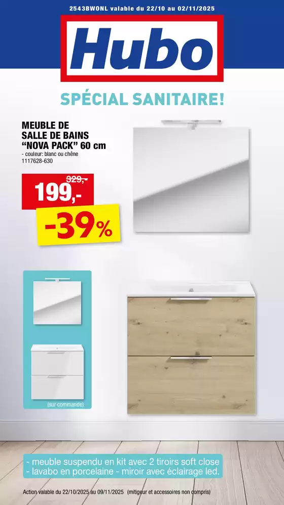Catalogue Hubo | Hubo Dépliant valable jusqu'au 2/11/2025 FR | 2025-10-22T00:00:00.000Z - 2025-11-05T00:00:00.000Z