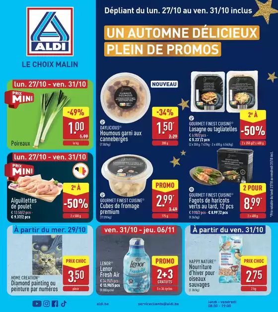 Catalogue Aldi | Offres exclusives et bonnes affaires | 2025-10-22T00:00:00.000Z - 2025-11-05T00:00:00.000Z