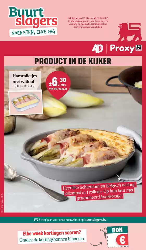 Catalogue Buurtslagers à Charleroi | Product In De Kijker | 2025-10-22T00:00:00.000Z - 2025-12-02T00:00:00.000Z