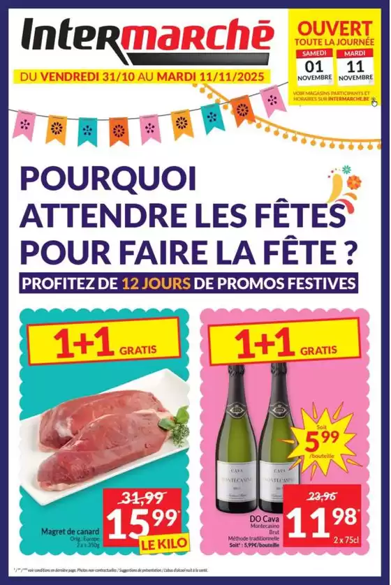 Catalogue Intermarché à Audenarde | Profitez de 12 jours de promos festives FR | 2025-10-23T00:00:00.000Z - 2025-11-06T00:00:00.000Z