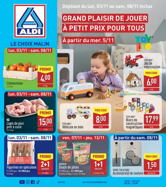 Catalogue Aldi | Meilleures offres pour les acheteurs économes | 2025-10-26T00:00:00.000Z - 2025-11-09T00:00:00.000Z