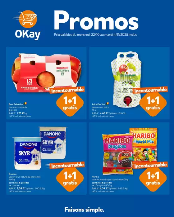 Catalogue OKay Supermarkt à Tervuren | Prochain dépliant - FR | 2025-10-22T00:00:00.000Z - 2025-11-04T00:00:00.000Z