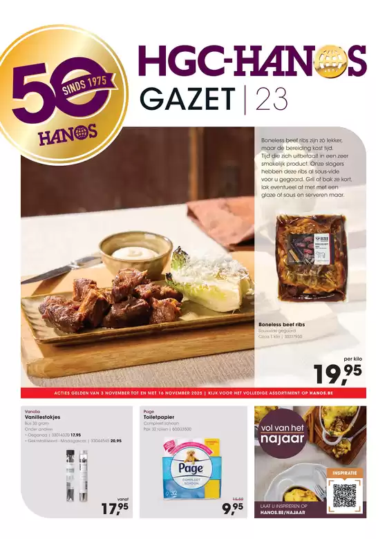 Catalogue Hanos à Wuustwezel | Gazet 23 | 2025-11-03T00:00:00.000Z - 2025-11-16T00:00:00.000Z