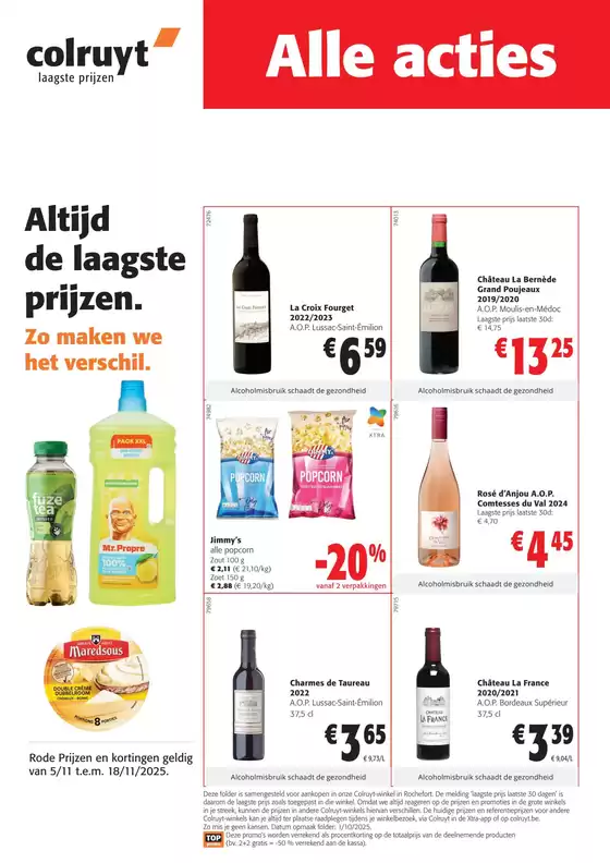 Catalogue Colruyt à Liège | Économisez maintenant avec nos offres | 2025-11-05T00:00:00.000Z - 2025-11-18T00:00:00.000Z
