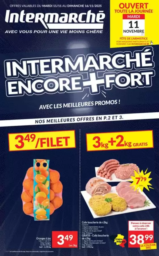 Catalogue Intermarché à Waregem | Découvrez notre folder du 11/11 FR | 2025-11-11T00:00:00.000Z - 2025-11-16T00:00:00.000Z