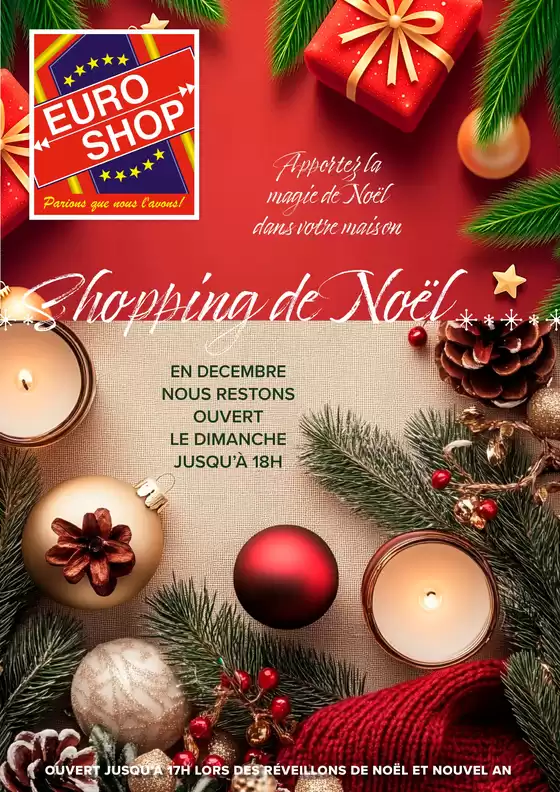 Catalogue Euroshop | Décorations de Noël(FR) | 2025-12-01T00:00:00.000Z - 2025-12-31T00:00:00.000Z