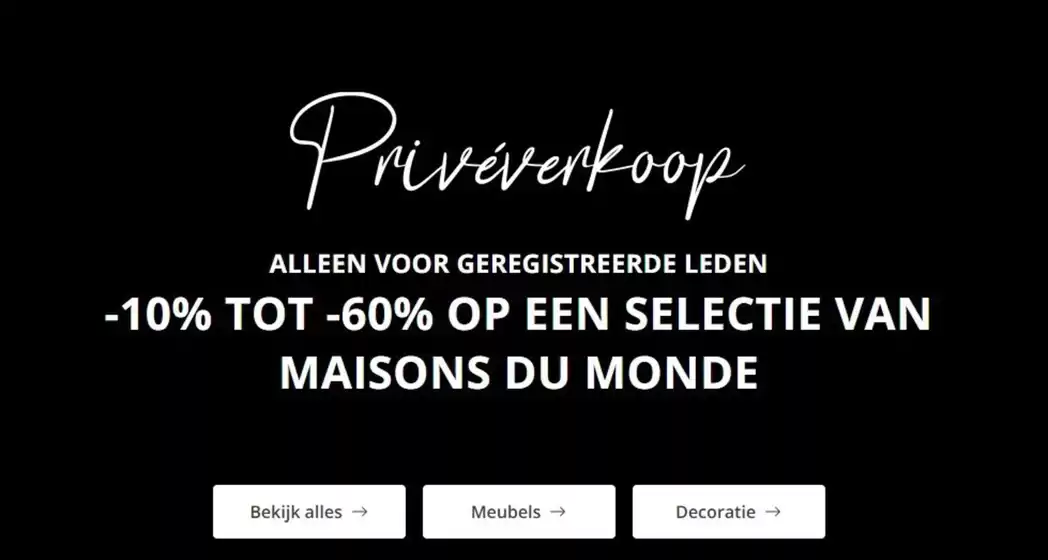 Catalogue Maisons du Monde | Privéverkoop | 2025-11-13T00:00:00.000Z - 2025-11-27T00:00:00.000Z