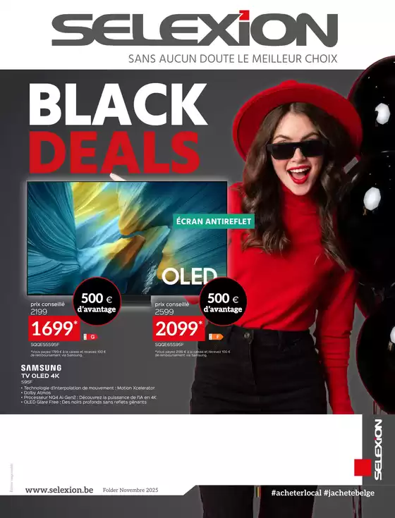 Catalogue Selexion à Bierbeek | TV & Audio Black Deals FR | 2025-11-14T00:00:00.000Z - 2025-12-01T00:00:00.000Z