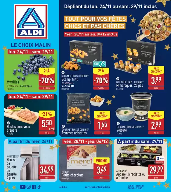 Catalogue Aldi à Gent | Large sélection d'offres | 2025-11-24T00:00:00.000Z - 2025-12-04T00:00:00.000Z
