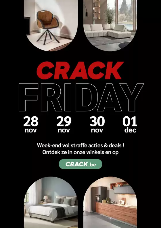 Catalogue Meubles Crack à Charleroi | Crack Friday | 2025-11-28T00:00:00.000Z - 2025-12-01T00:00:00.000Z