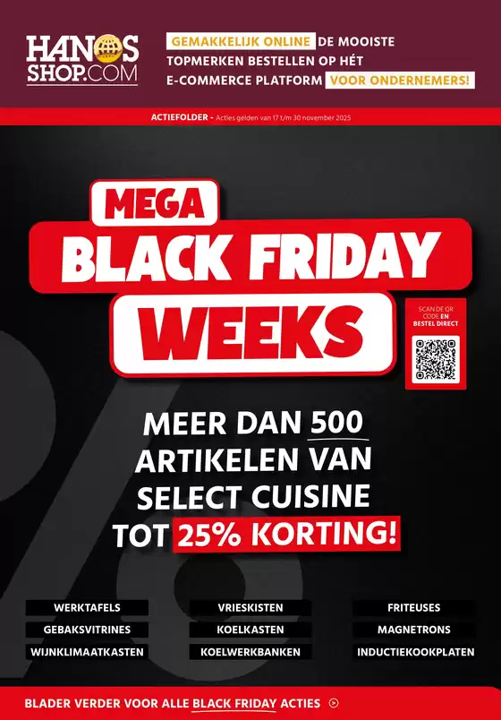 Catalogue Hanos à Gent | Mega Black Friday Weeks | 2025-11-18T00:00:00.000Z - 2025-12-01T00:00:00.000Z