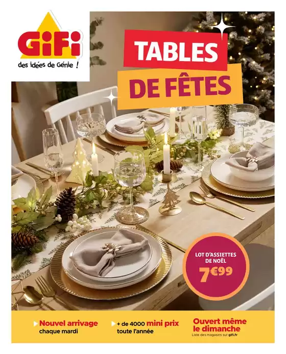 Catalogue GiFi | Tables De Fêtes | 2025-11-18T00:00:00.000Z - 2025-12-30T00:00:00.000Z