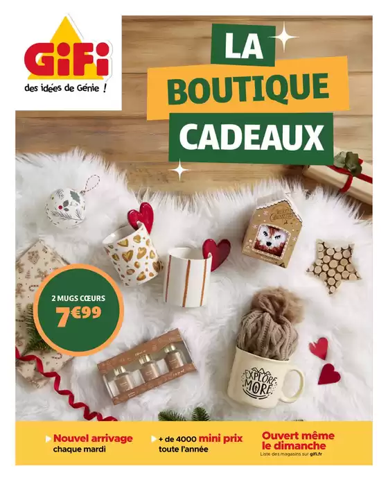 Catalogue GiFi à Charleroi | La Boutique Cadeaux | 2025-11-18T00:00:00.000Z - 2025-11-30T00:00:00.000Z