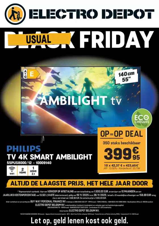 Catalogue Electrodepot | Usual Friday NL | 2025-11-20T00:00:00.000Z - 2025-11-26T00:00:00.000Z